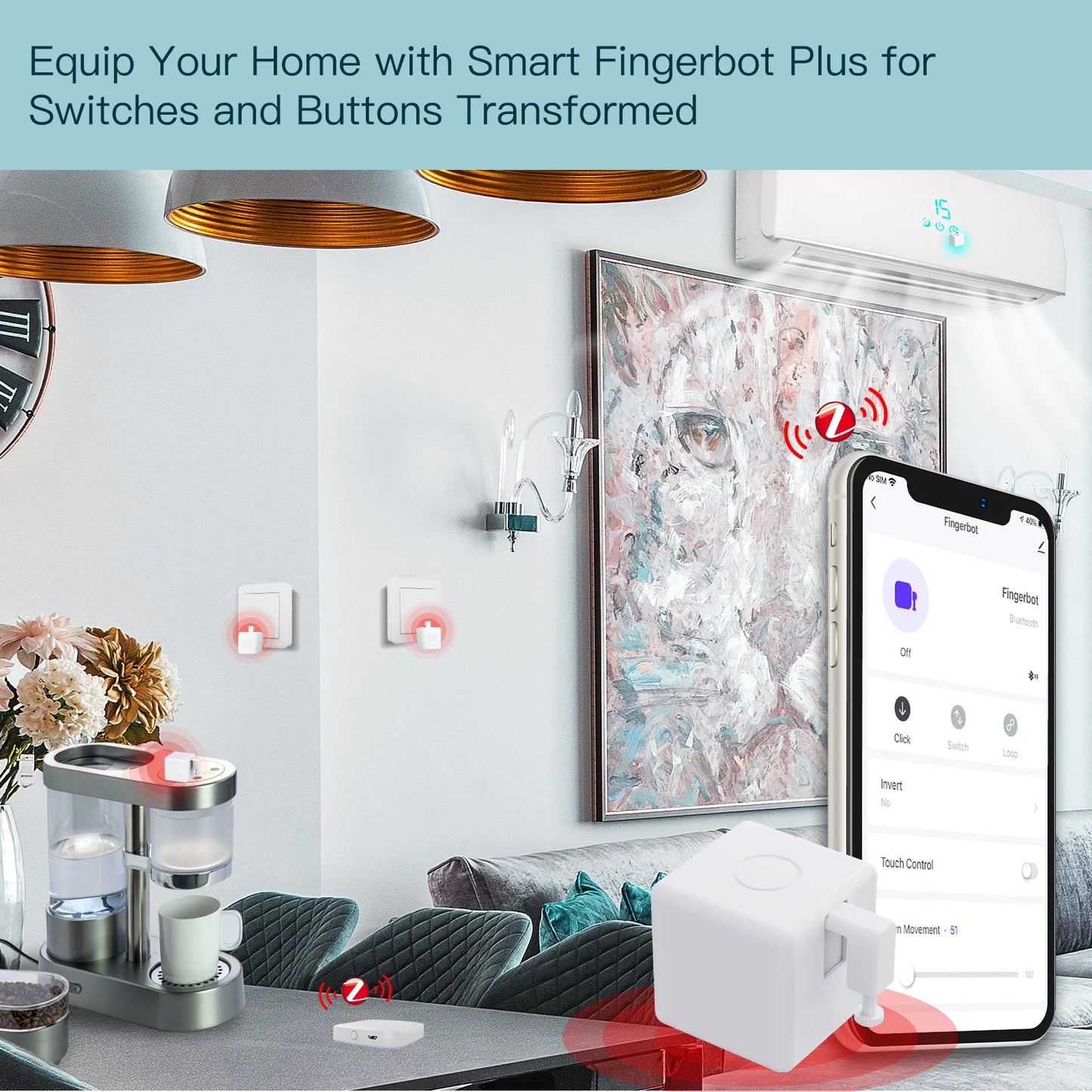 MOES ZigBee Fingerbot Button Pusher