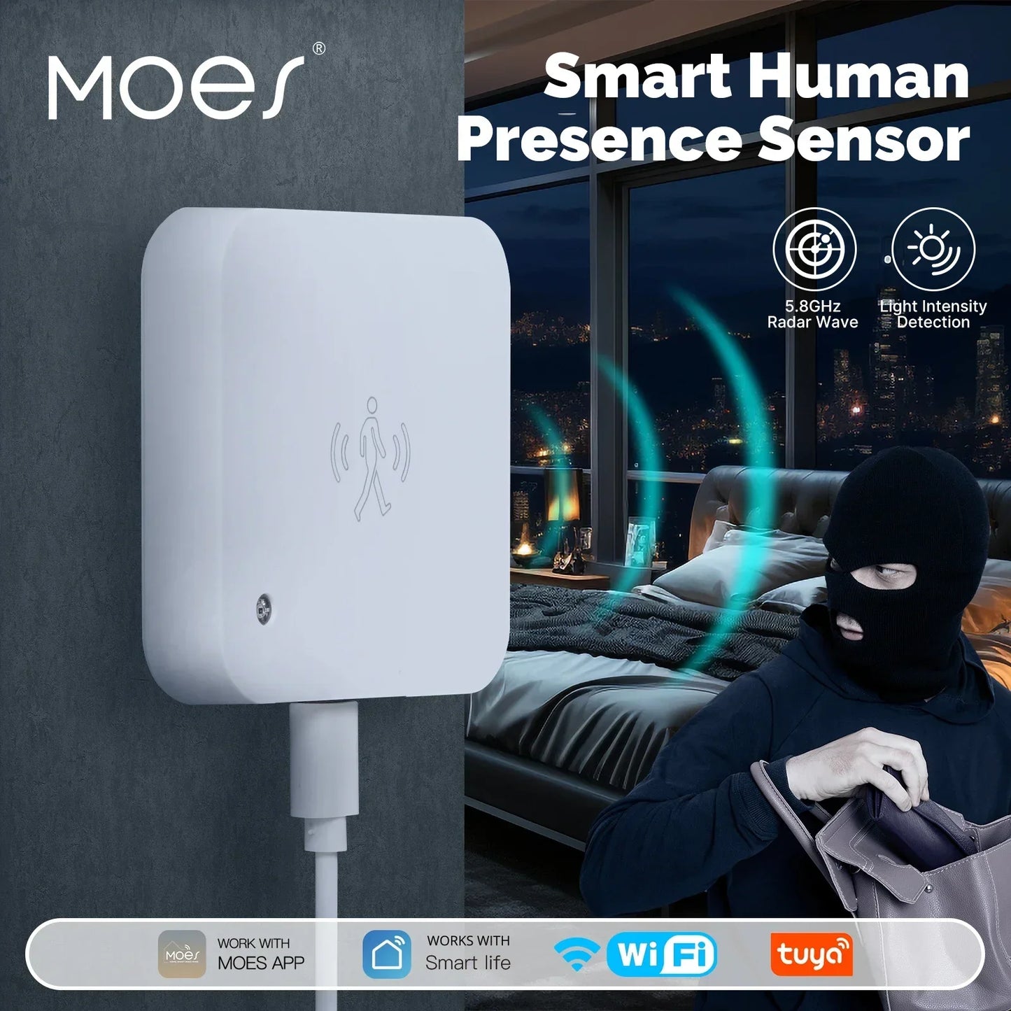 MOES WiFi Human Presence Sensor