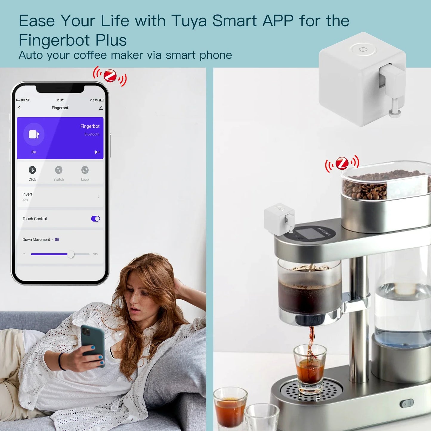 MOES ZigBee Fingerbot Button Pusher