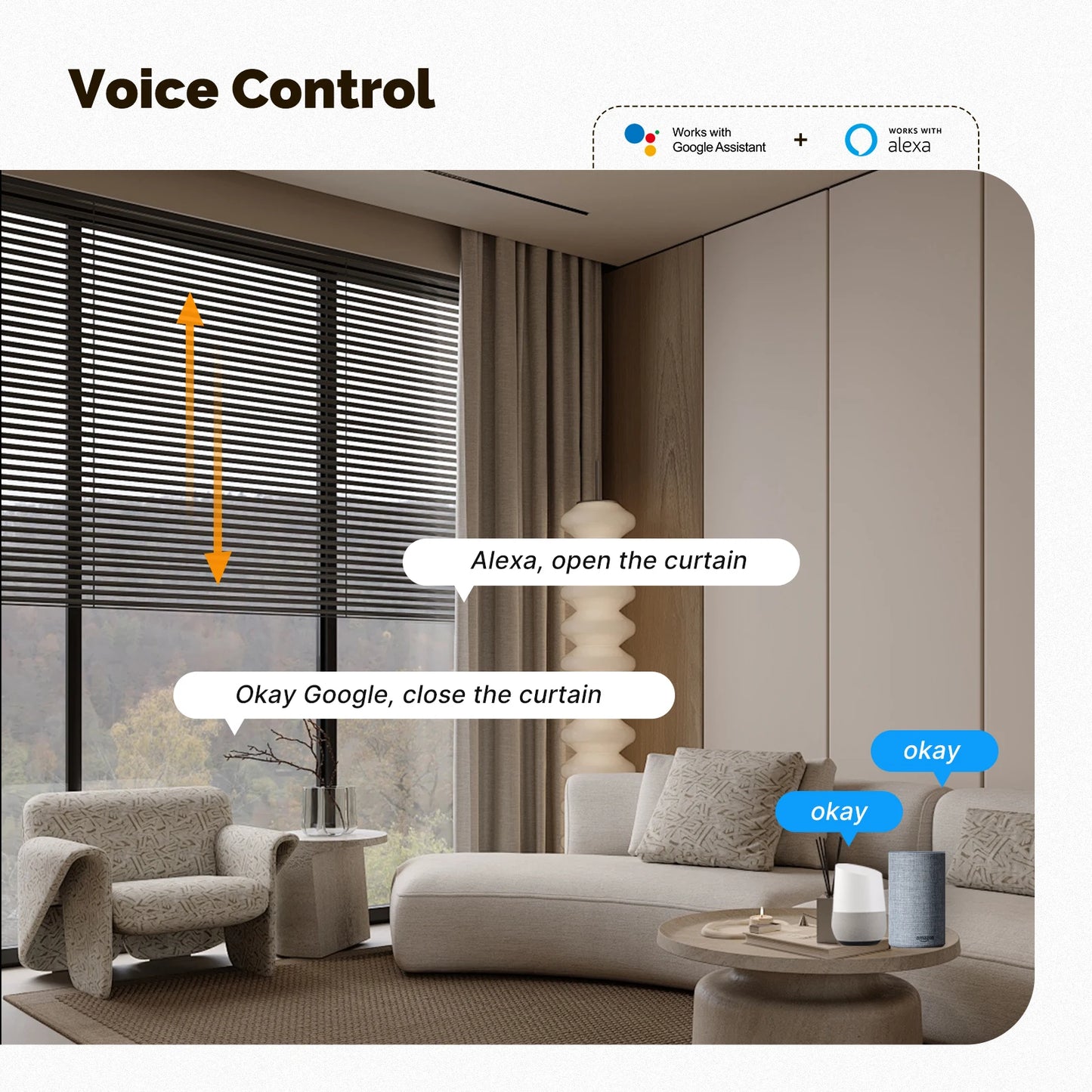 MOES Zigbee Chain Roller Blinds