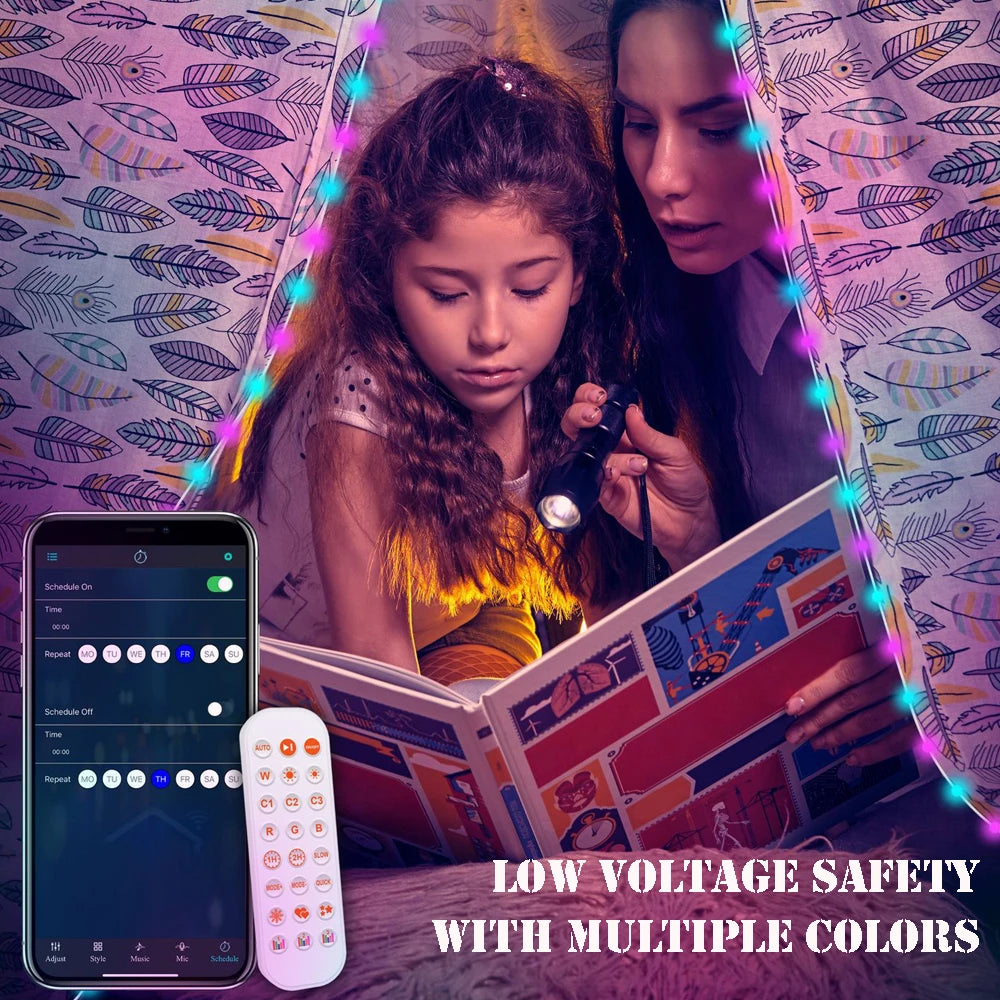 Wifi Smart LED Light String Fairy Lights For Christmas, Festival, Decor, Outdoor, Indoor - 5M/10M/15M/20M